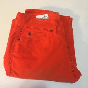 >>5 for $25>> Gap Orange Corduroy Pants - #000